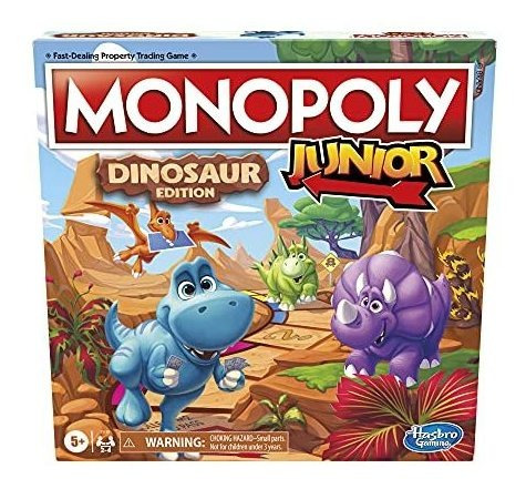 Monopoly Júnior Dinosaurio Edición Juego De Mesa, Z5gnn