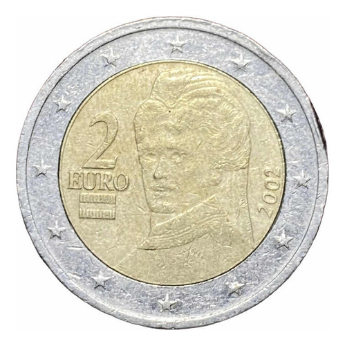Moneda 2 Euros Austria 2002 Km 3089 Bimetalica