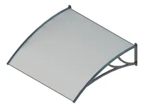 Comprar Aleros De Policarbonato Para Puertas Exteriores 1.20 X 80 M Color Marrón Oscuro