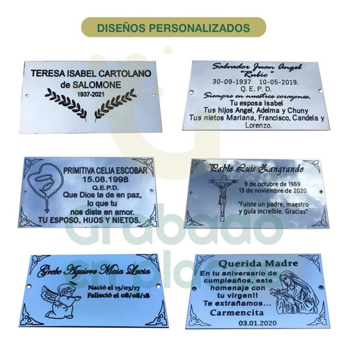 Imagen 3 de 10 de Placa Recordatoria Grabada En Metal Bronce, Homenaje. 30x20
