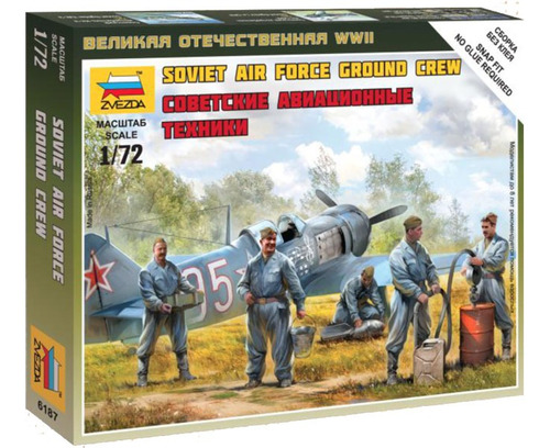 Soviet Airforce Graund Crew - 1:72 - Zvezda 6187