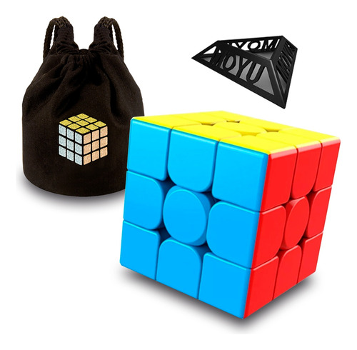 Cubo Rubik 3x3 Moyu Meilong Stickerless + Estuche