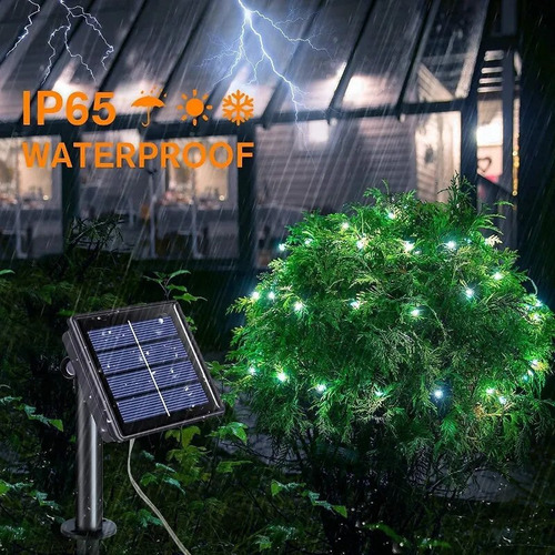 Hada De Alambre De Cobre Led Solar For Exteriores De 22 M Y