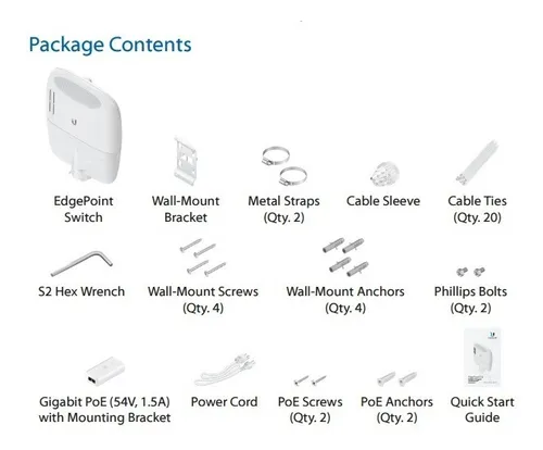 Switch Ubiquiti Edgepoint Ep-s16 Outdoor 16 Puertos , 2 Sfp