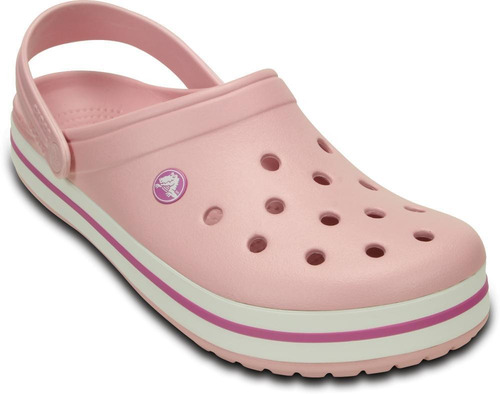 Sandália Crocs Crocband Pearl Pink/wild Orchid