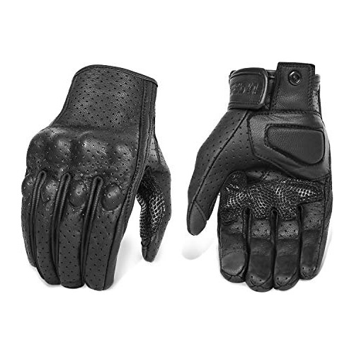 Guantes De Motocicleta De De Cabra Actualizados Hombres...