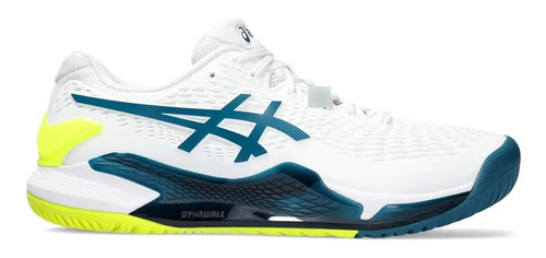 Tenis Asics Resolution 9 Tennis Djokovic Cancha Dura  Blanco