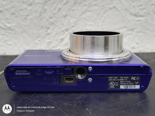 Camara Digital Sony Cyber-shot Dsc-w730 16.1mp 8x No Sirve Azul (Usado)