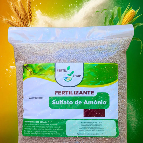 foto de Fertilizante Sulfato De Amônio 15kg Adubo 100% Solúvel