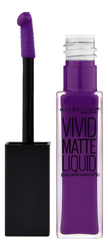 Labial Color Sensational Vivid Matte Liquid Maybelline Acabados Mate Color 45 Vivid Violet