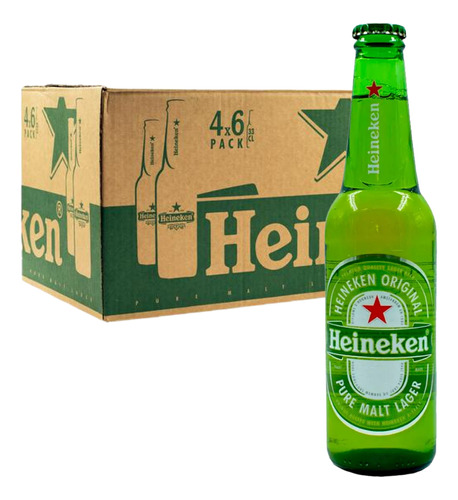 Cerveza Heineken Botella 330ml Pack X 24