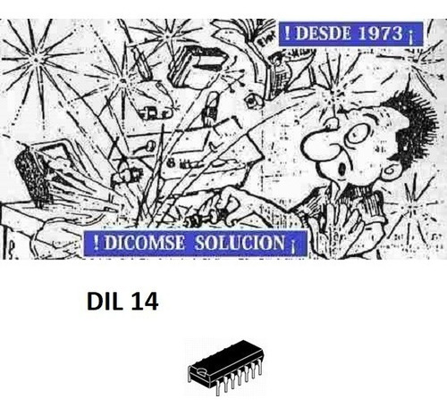 Lm339 Lm339n  Cuádruple Comparador Diferencial  Dip14