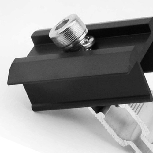 4 Clips Intermedios De Aluminio Para Montaje De Paneles