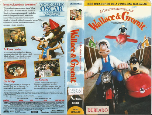 Vhs - As Incríveis Aventuras De Wallace E Gromit - Dublado