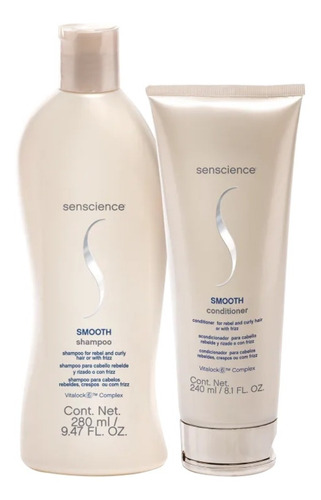 Shampoo E Condicionador Smooth 300ml Oficial Senscience