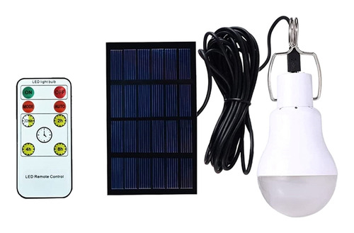 Bombilla De Emergencia Recargable Solar Con Sensor De Luz Le