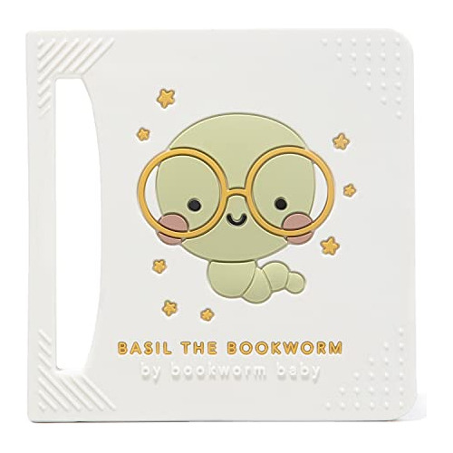 Basil The Bookworm Baby - Mordedor De Silicona De Alta Calid
