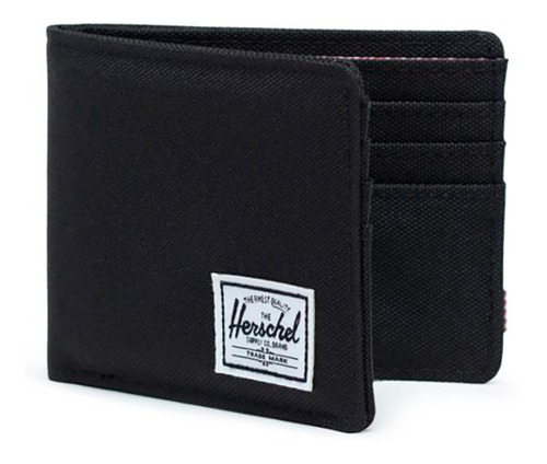 Imagen 2 de 3 de Billetera Herschel Roy black poliéster 600d