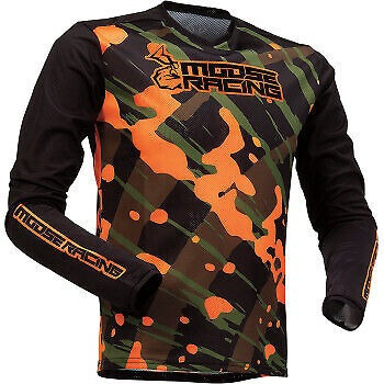 Moose Racing Youth Agroid Mesh Jersey Olive/orange All S Lrg