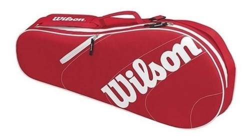 Raqueteira Wilson Advantage Team X3 - Vermelho/branco - New