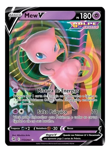 Baralho Batalha De Liga Pokémon Mew Vmax Tcg Copag