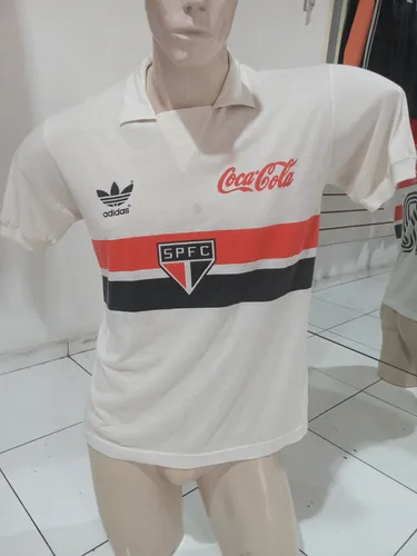 Camisa São Paulo Antiga Adidas Original Da Época Coca Cola Camisa São Paulo Antiga Adidas Original Da Época Coca Cola