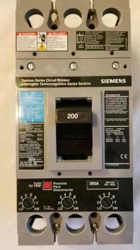 2 Interruptores Siemens 200a Fxd63b200 Con Zapatas En Caja