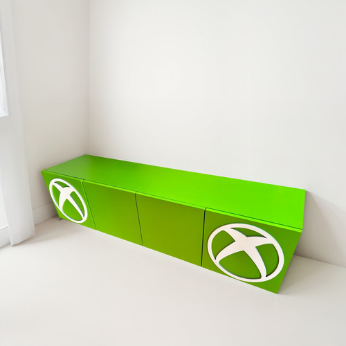 Estante Xbox Series S Y X Neón Verde Instalación Fácil Verde Lima