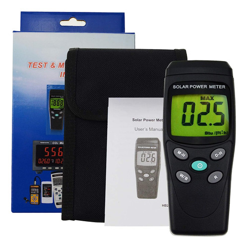 Medidor De Potencia Solar Digital Portátil (piranómet...