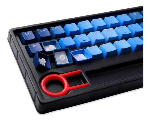 Color De Gradiente Keycap 37 Pbt Inyección De Doble Disparo