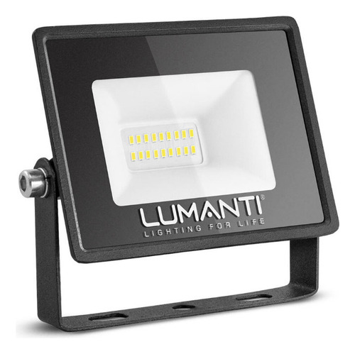 Refletor Led Holofote 30w A Prova D' Água Cores Carcaça Preto Luz Branco-frio 127/220v