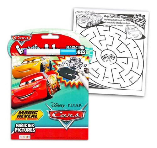 Disney Pixar Magic Ink Libro Para Colorear Super Set - 3 Lib