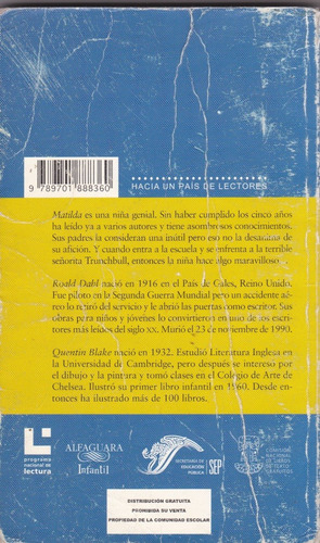 Matilda // Roald Dahl. (Usado)