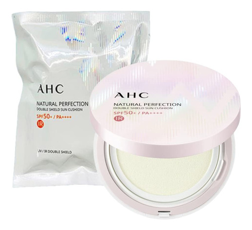 Ahc Natural Perfection Double Shield Sun Cushion, Spf 50++++