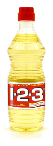 Aceite Vegetal Comestible 123 De 500ml Con 24 Botellas