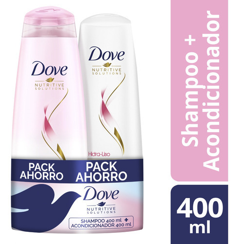  Dove Shampoo Y Acondicionador Hidraliso Mix 2x400ml