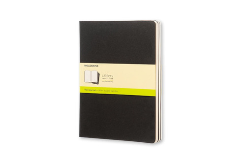 Moleskine Cahier Soft Cover Journal, Set Of 3, Plain, (5033)