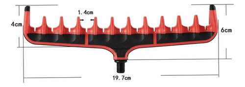 Soporte De Caña De Pesca De Carpas Varedilla De Pesca Rojo