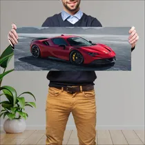 Comprar Cuadro 30x80cm Auto 2022 Ferrari Sf90 Stradale B 813