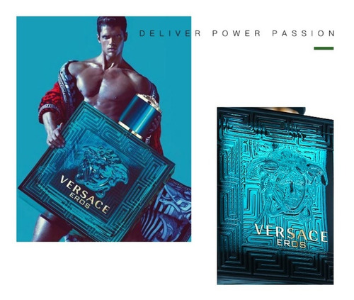 Imagen 3 de 9 de Eau De Toilette Versace Eros De 100 Ml Para Hombre