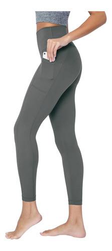 Calza Lycra Deportiva Mujer Tiro Alto Dupont Tela Altobrillo