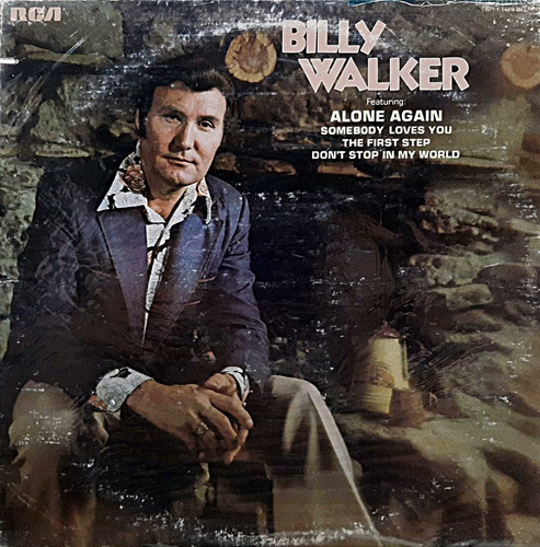 Disco Vinilo Billy Walker Alone Again Americano  Todelec