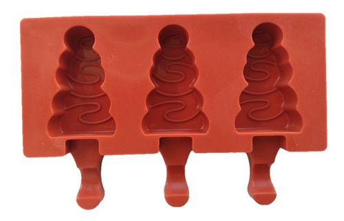 Molde Silicona Paleta Icepop Popsicle Arbol Navidad