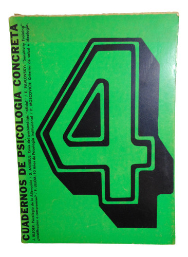 Adp Cuadernos De Psicologia Concreta 4 Año 2 1972