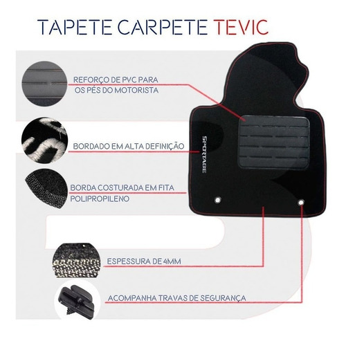 Tapete Carpete Confort Bordado Cerato Koup 2010 /...