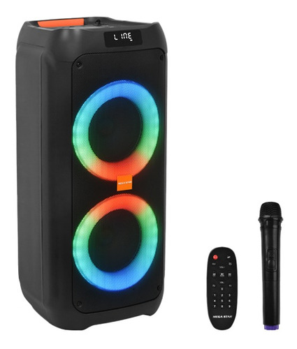 Caixa Karaokê Bluetooth Usb Fm / Auxiliar Mega Star X1000