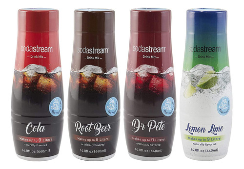 Sodastream, Paquetes De 4 Variedades De Sabores Originales 5