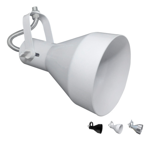 10 Spots Para Par30 Led E Perfilado Eletrocalha Alumínio E27 Estrutura Branco 110v/220v