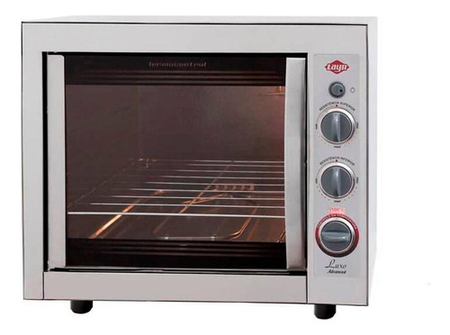 Forno de bancada elétrico Layr Advanced Luxo inox 2.4 46L aço inoxidável 220V