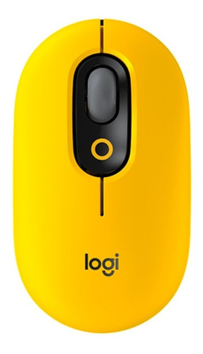 Mouse Logitech Pop Wireless Black Yellow Usb Bluetooth Pp